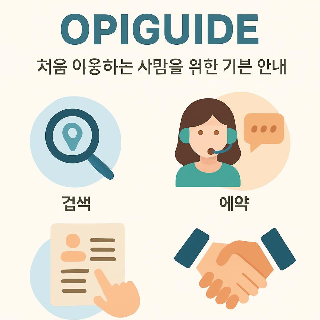 오피가이드란 무엇인가? 처음 이용하는 사람을 위한 기본 안내